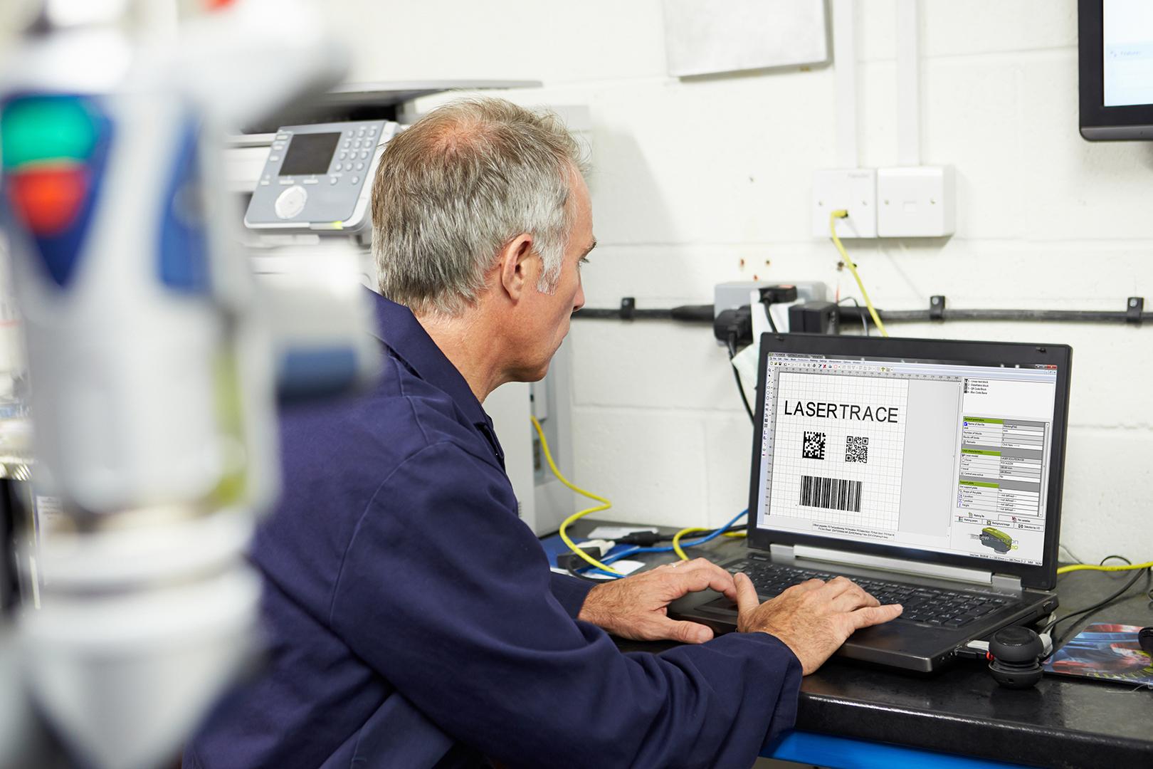 Lasertrace : piloting software for Gravotech traceability machines
