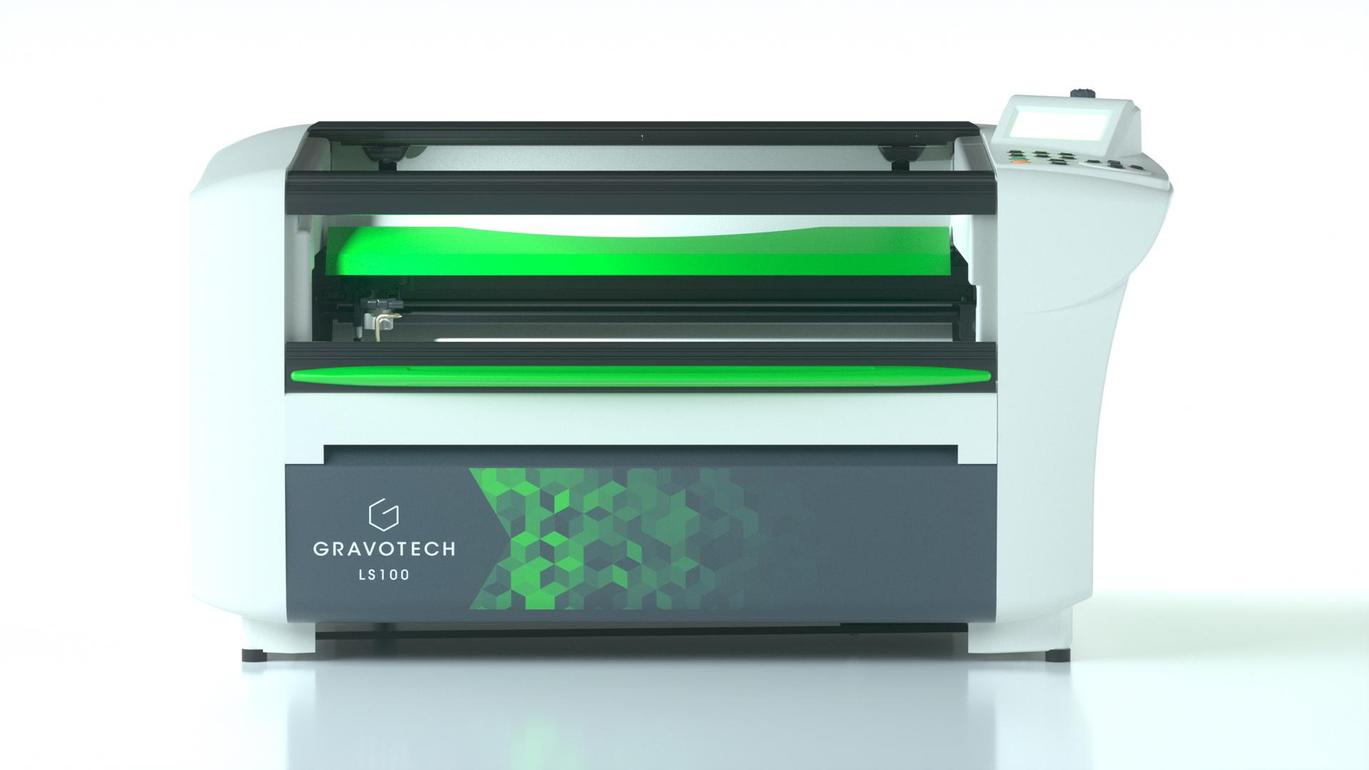 LS100 CO2 laser engraver 