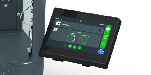 Speed ajustment on the touchscreen