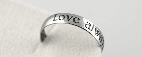 Ring exterior engraving with metal laser engraver