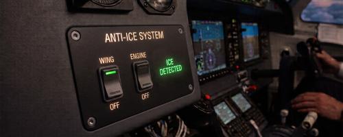 backlit plane front panel