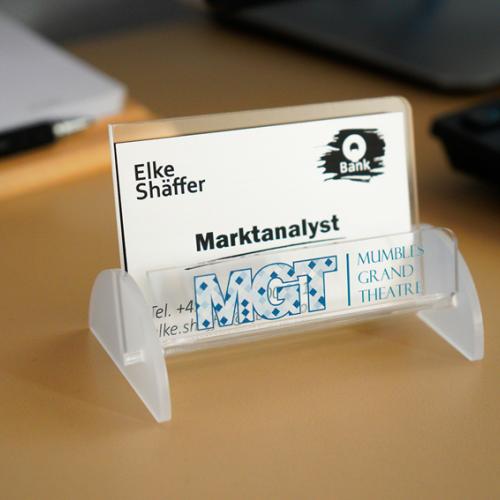 Customized plastic card holder