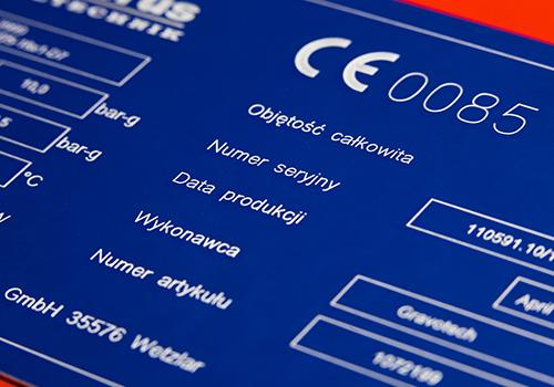 Anodized aluminum marking