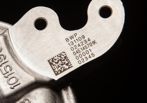 Datamatrix marking on metal