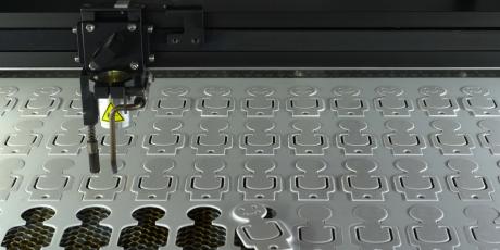 Shapes laser cutting with Ecocut Laser engraving material