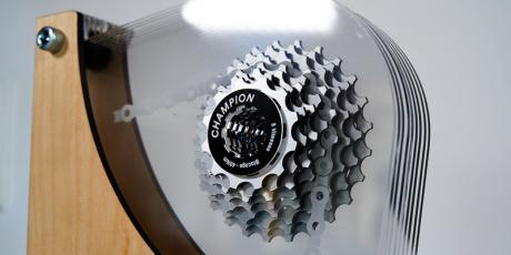 Acrylic trophy made with CO2 laser engraver