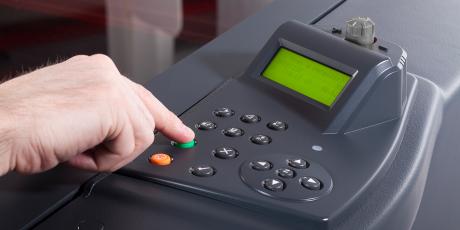 Laser machine keyboard